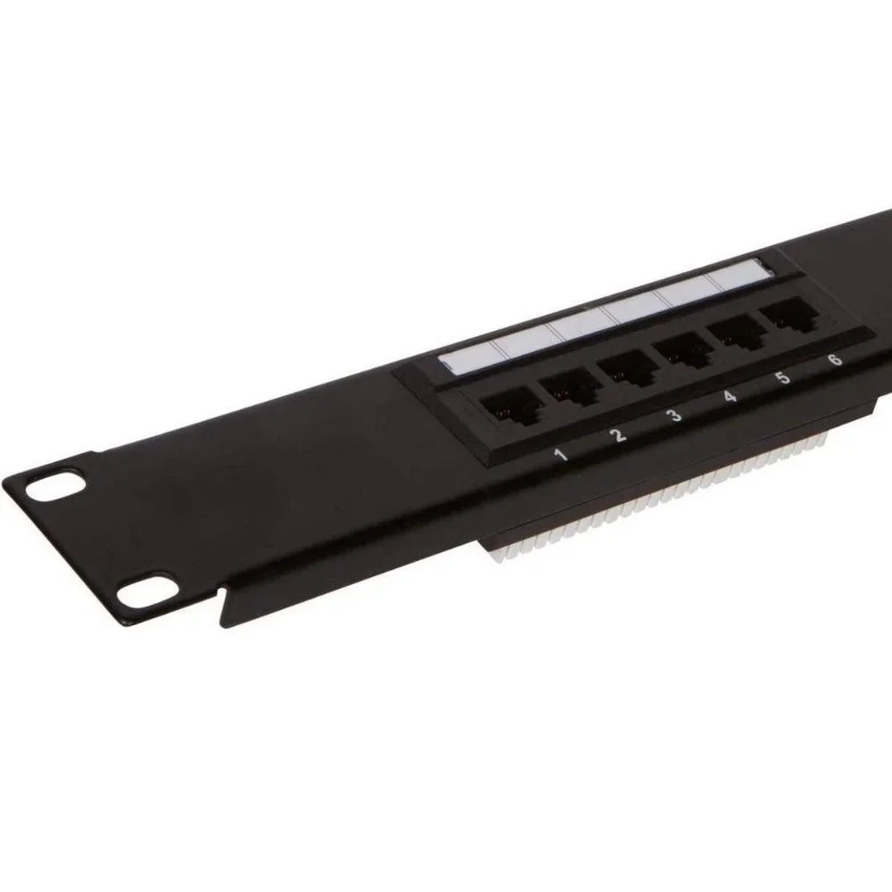 12 Port Cat6 Patch Panel Rackmount